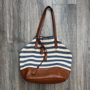 Striped Splendid Tote Bag